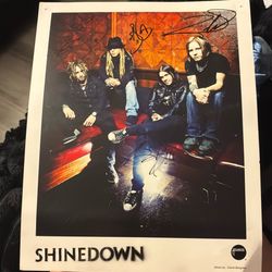 Signed Shinedown Photo/ Poster