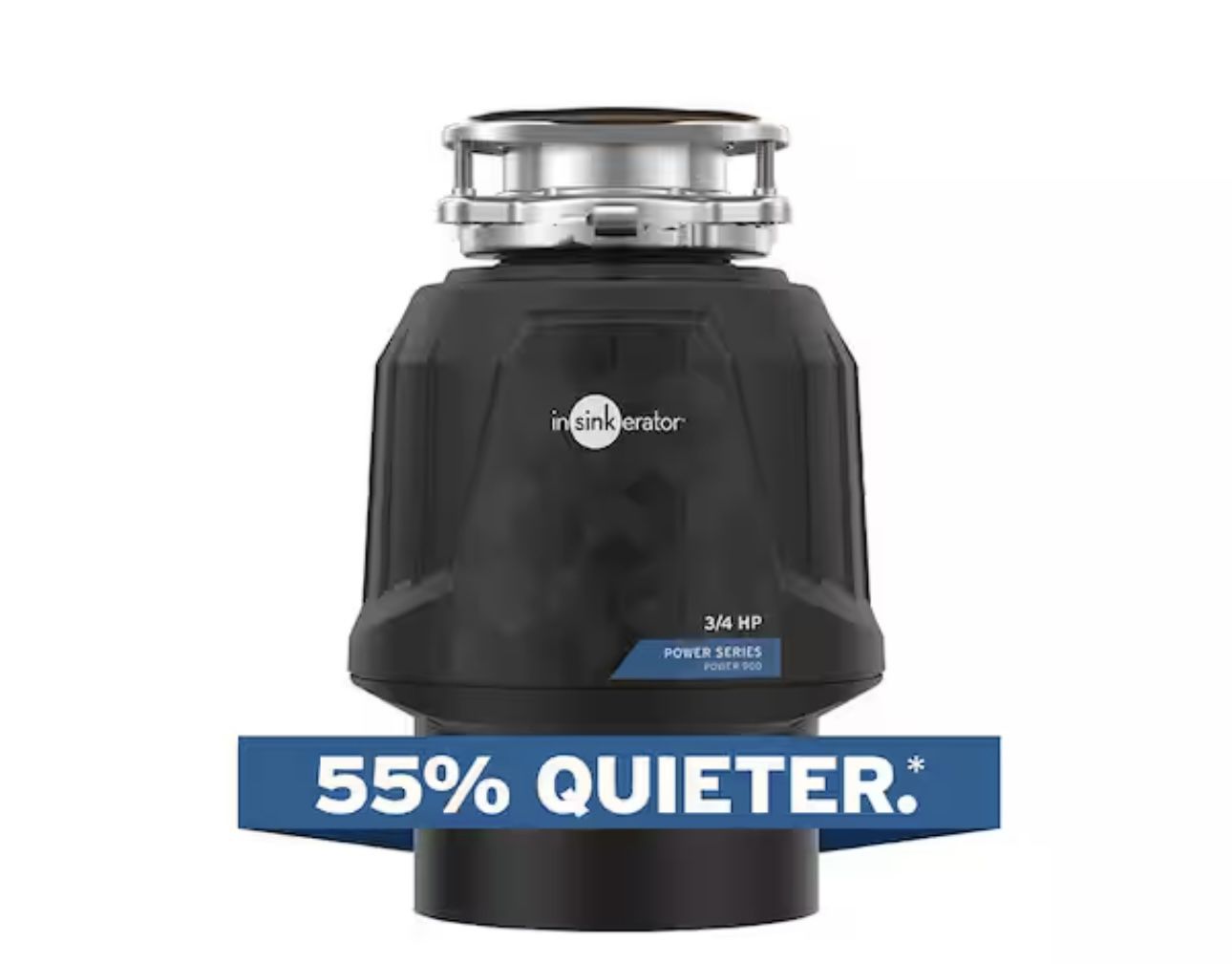 InSinkErator Power 900, 3/4 HP Garbage Disposal, Power Series EZ Connect Continuous Feed Food Waste Disposer