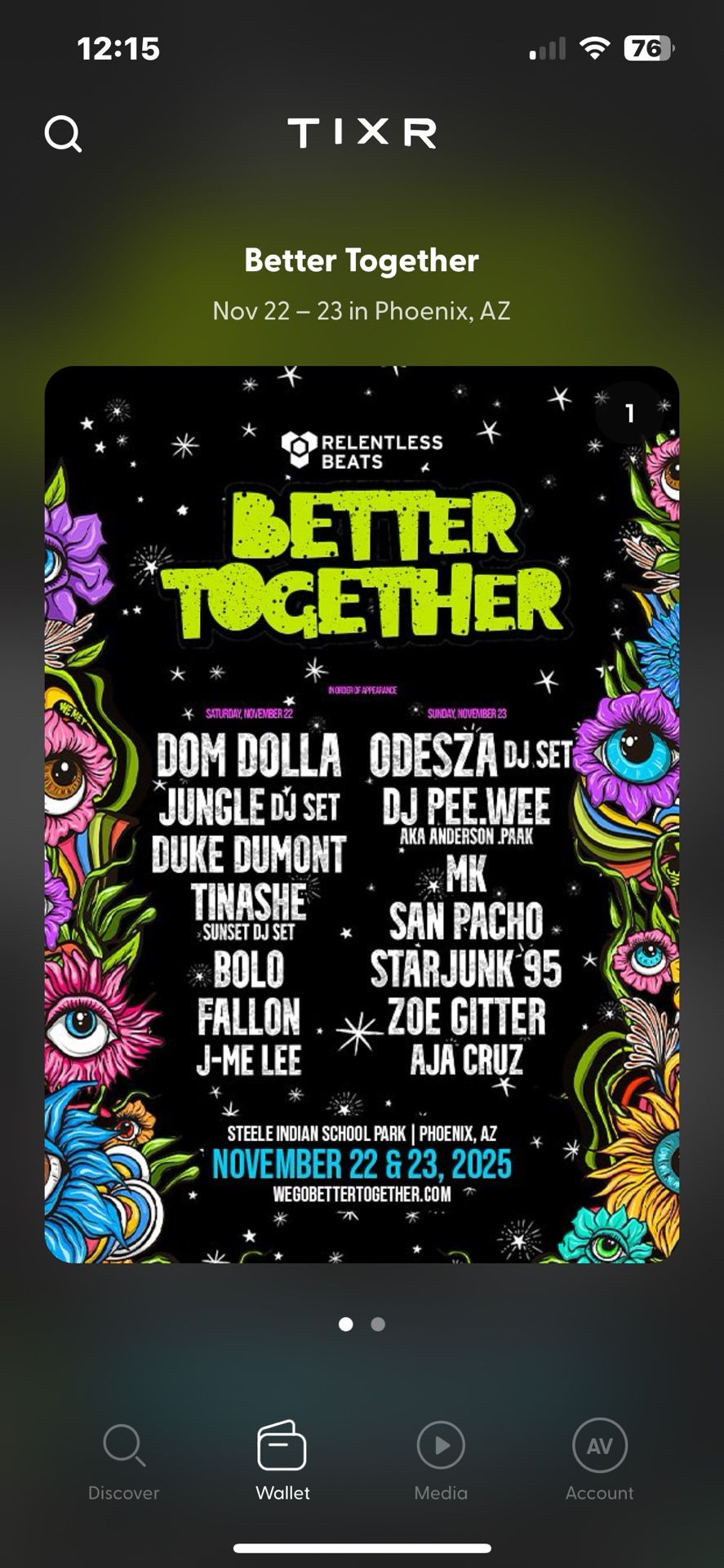 Better Together Saturday GA TICKET