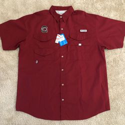 NEW Columbia Sportswear PFG Bonehead Shirt - South Carolina Gamecocks - LARGE