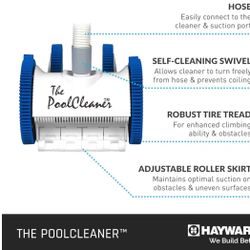 New Hayward 4 Wheel Pool Vacuum - W3PVS40JST – $529 Retail