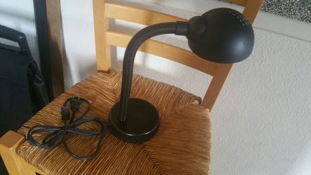Black desk lamp