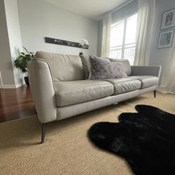 Real Leather Sectional + Loveseat (Macy’s)