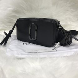 Marc Jacobs Colorblock Snapshot Crossbody bag   Black