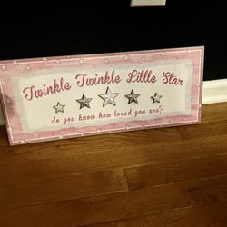 JoJo Siwa Unicorn/ Twinkle Little Star Wall Decor