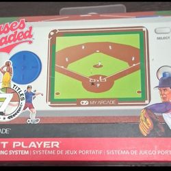 My Arcade Bases Loaded Pocket Player - Collectible Handheld Game Console with 7 Games