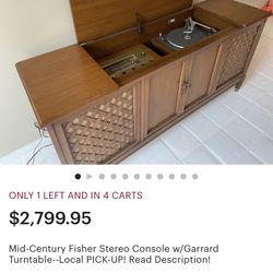 Record Player Fisher Furniture
