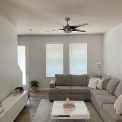 L-Shape Sectional (Like New) in Dove Grey