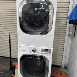 LG Washer Dryer Front Load Stackable Lavadora Secadora Electric 27” High Capacity Steam