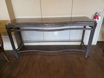 Elegant Large Marble-Top Console / Entryway / Presentation Table