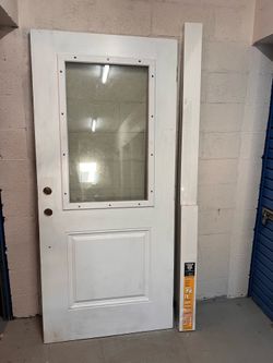 36x80 impact fiberglass exterior door