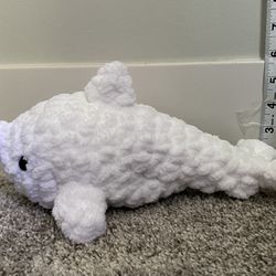 Crocheted Dolphin (White)