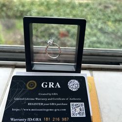 VVS Moissanite Solitaire Ring