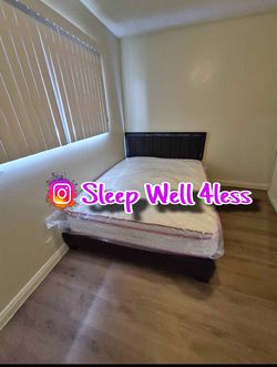 New queen bed