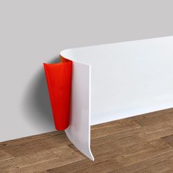 Vinyl Wall Base Baseboard Molding Trim 4" Flexible Self Adhesive Rubber 4inch x 20ft