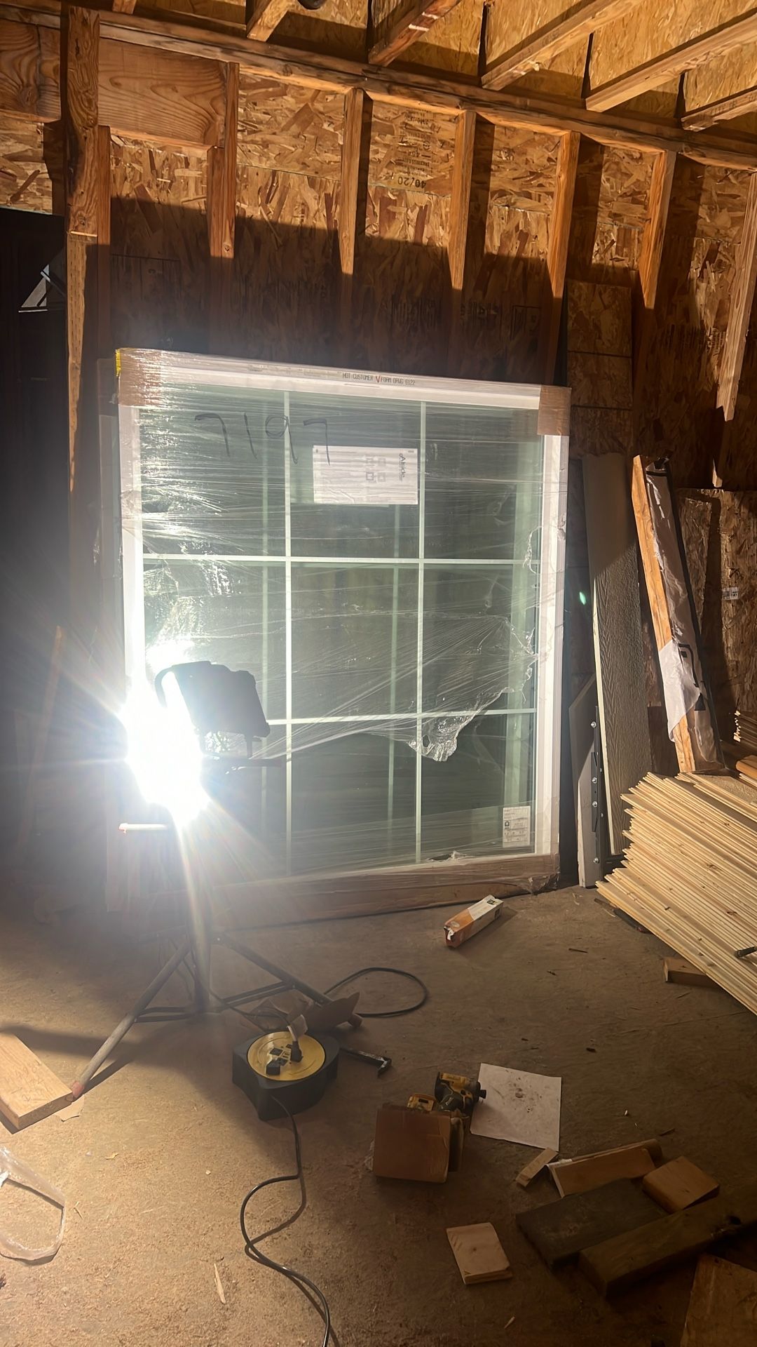 Vinyl Window With grids 62-1/2 X 70-1/2