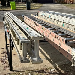 40 ft aluminum ladder$448/32ft$349/28ft$279