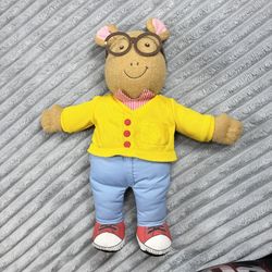 Vintage Playskool Talking Arthur Doll PBS Toy Plush 1996 18” Hasbro TESTED 