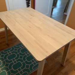 Birch Wood Ikea Norraker table