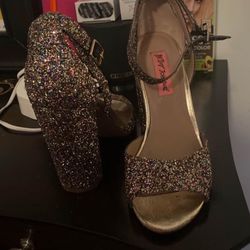 Size 7 Open Toe Heels Wedges 