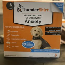Thundershirt for Dogs Grey Small Chest Size 17-21"