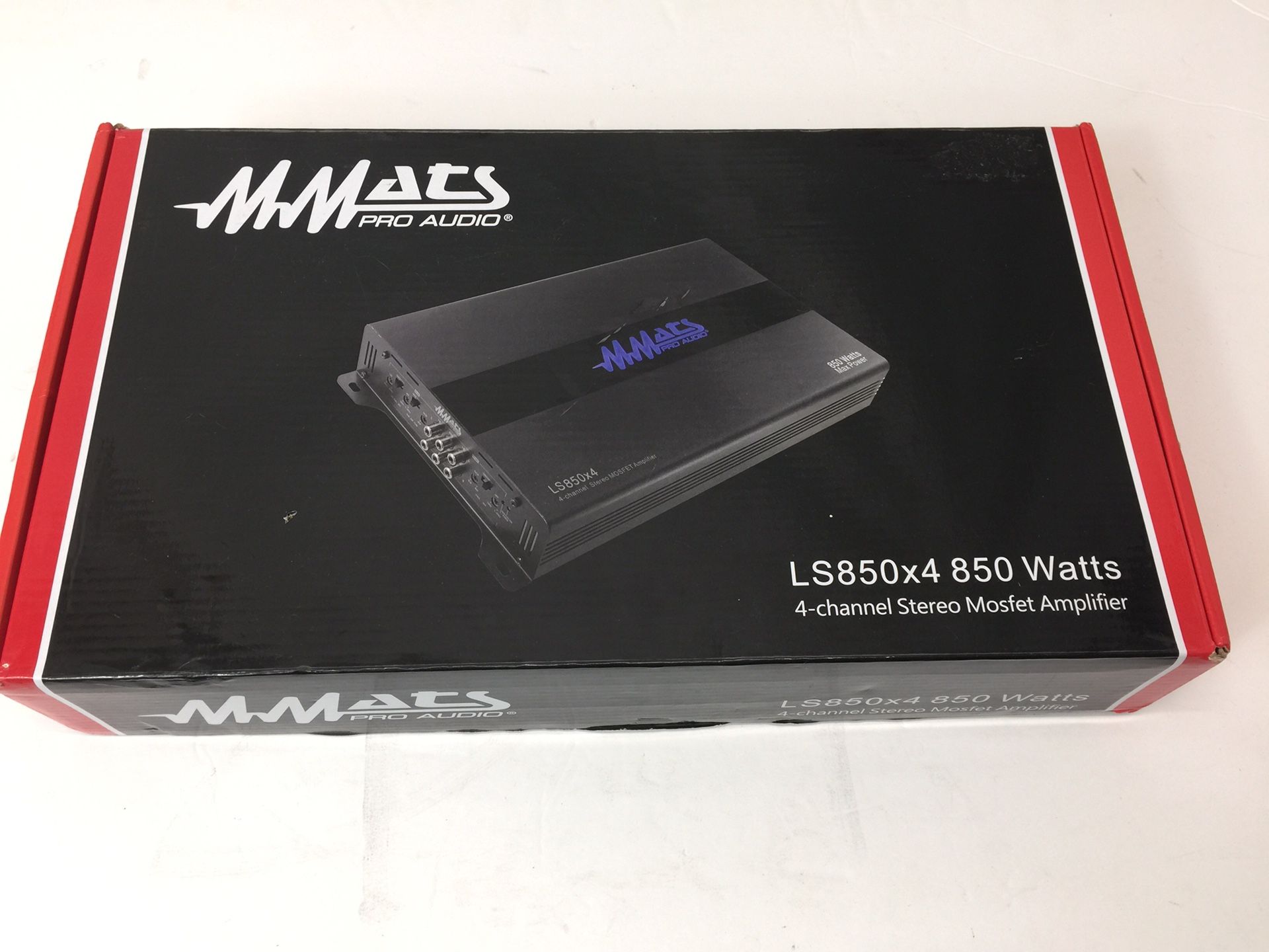 MMATS Pro Audio LS850X4 850 Watts 4-Channel Stereo Mosfet Amplifier (MXP014978)