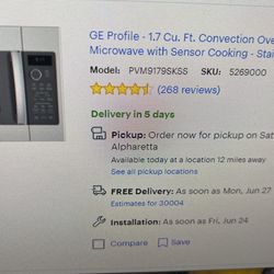 GE Profile Microwave 