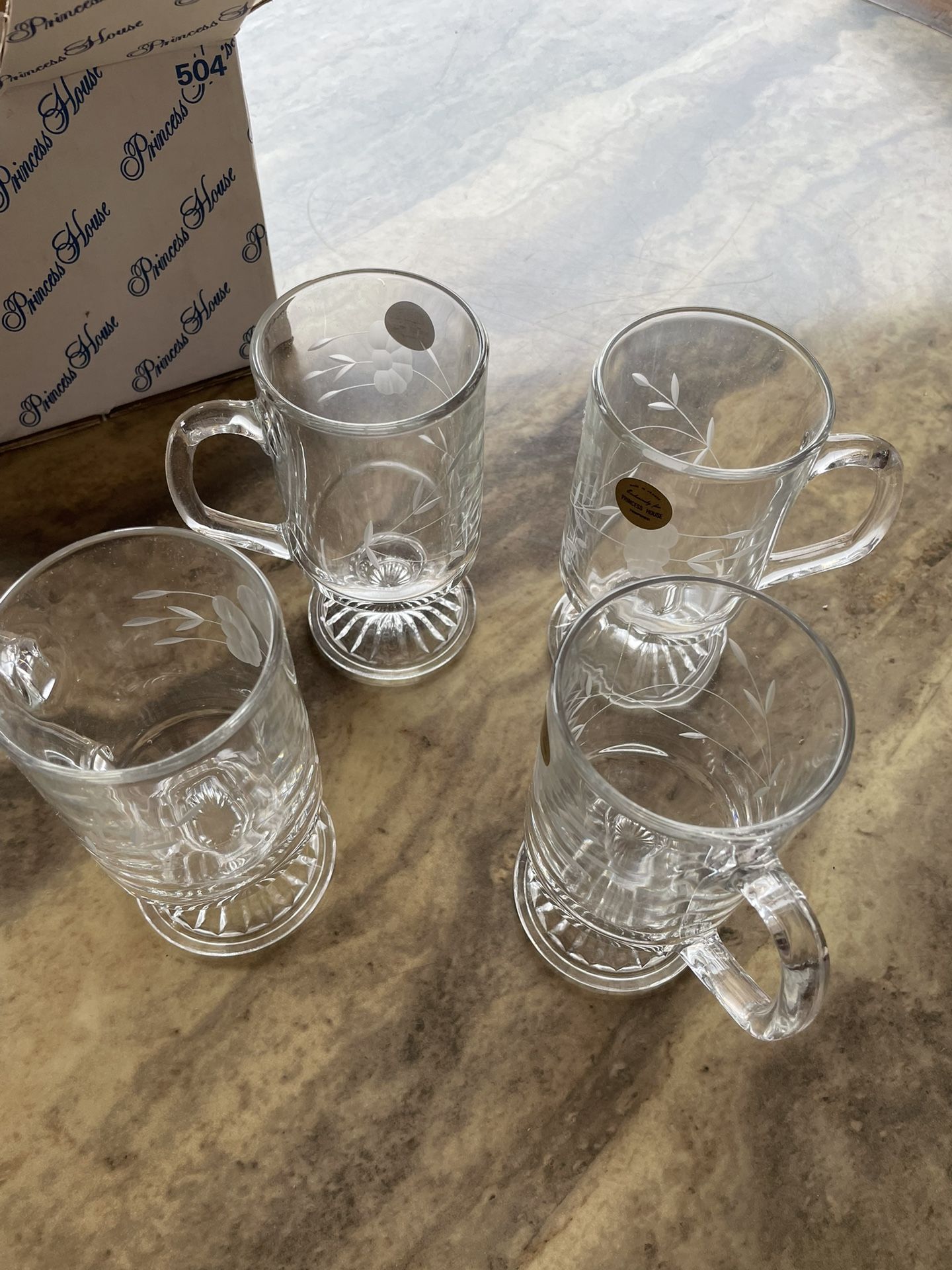 EXTREMELY FANCY MUGS / 2- IDENTICAL SETS OF 4