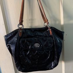 Black Coach Y2K Tote Bag