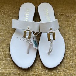 NEW Italian Shoemakers White Thong Sandals Women’s Sz 8M NWT