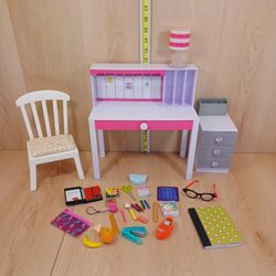 18-inch Doll Desk & File Cabinet