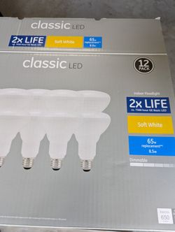 GE CLASSIC LED 65 WATT DIMMABLE BULBS