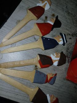 Handmade/hand Carved Book Page Holders 