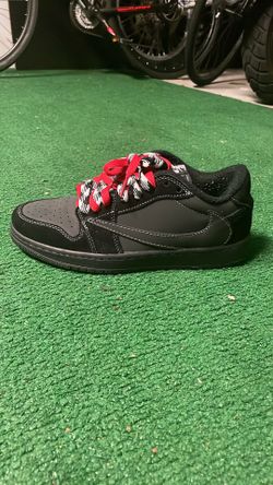 Travis Black Jordan’s Low Tops Also Have Box An Both Shoes Are The Exact Same Conditions