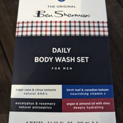 Ben Sherman 4 PC Body Wash Set For Men 