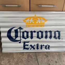 Corona Metal Beer Sign Man Cave