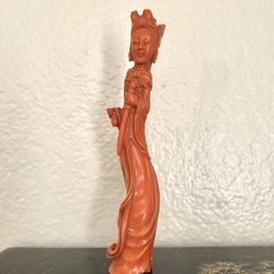 Chinese antique coral carving