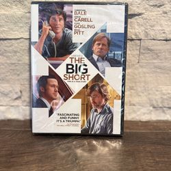 The Big Short DVD Brand New Sealed Christian Bale Steve Carell Ryan Gosling Pitt