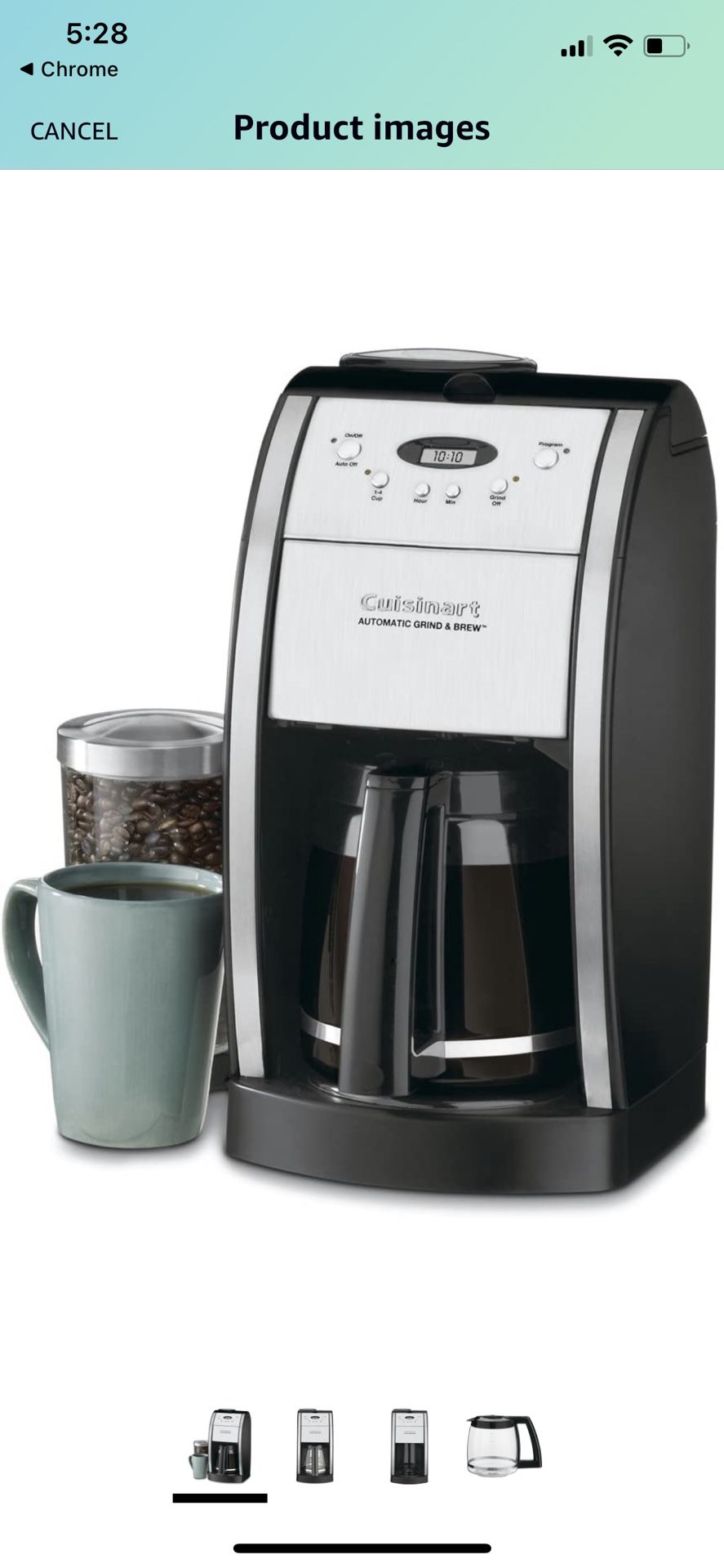 Cui’s inset 12 Cup Grind And Brew Coffee Machine