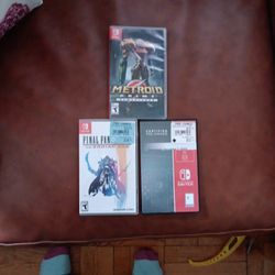 Nintendo Switch Metroid Prime,  Final Fantasy Zodiac Age,   Xenoblade Chronicles 2