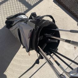 Kids Nike Golf Bag ( With Some Clubs )