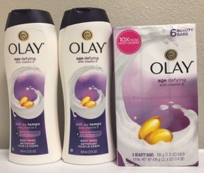 Olay body wash and bars. Price is Firm.