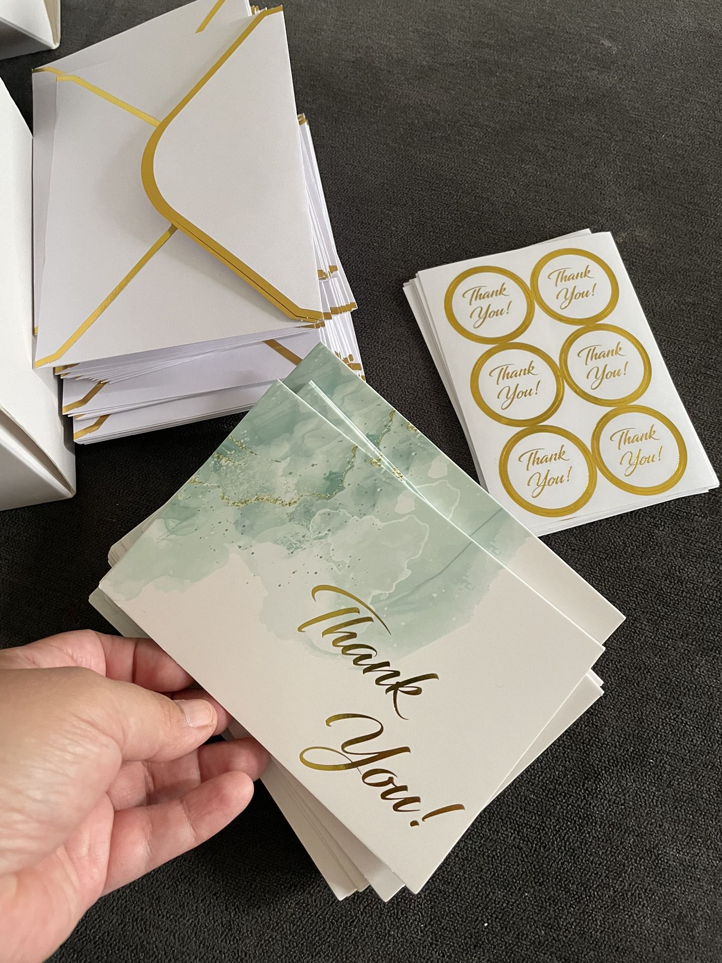 100 Pack Of Thank You Cards With Envelopes 