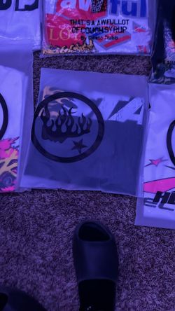 Black and yellow studio hellstar shirt