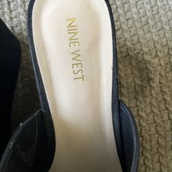 Nine West Black Leather Shoes 9.5