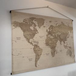 Canvas Map Wall Decor