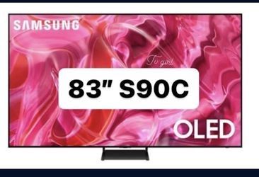 SAMSUNG 83-Inch Class OLED 4K S90C Series Quantum HDR, Dolby Atmos Object Tracking Sound Lite, Ultra Thin, Q-Symphony 3.0, Gaming Hub, Smart TV with A
