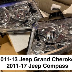 2011-13 Jeep Grand Cherokee/ 11–13 Compass Headlights New