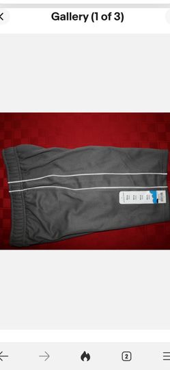 BOYS MESH ATHLETIC  BASKETBALL SHORTS GRAY & WHITE HAS POCKETS CHILDS 5-6 NEW