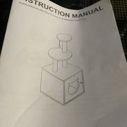 Small Cat Tree with Litter Enclosure 